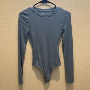 American Eagle Outfitters Blue Long Sleeve Bodysuit